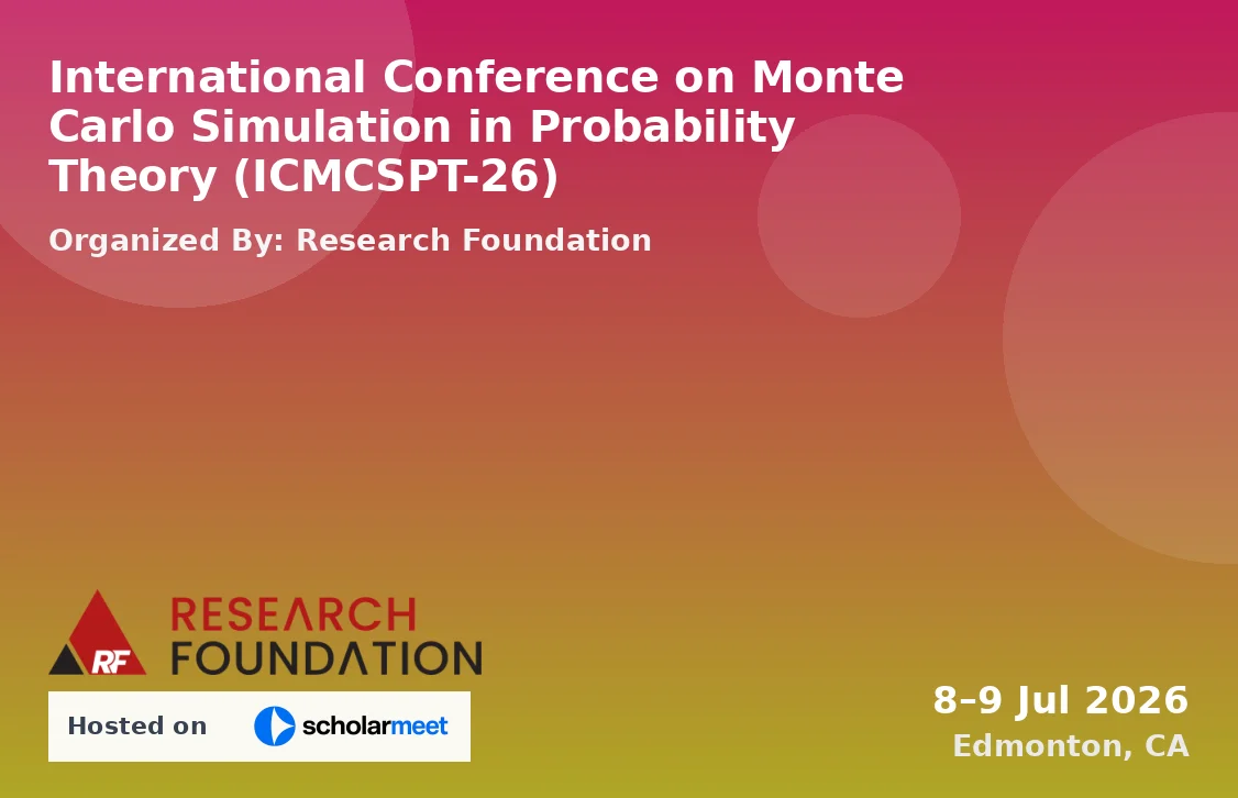 International Conference on Monte Carlo Simulation in Probability Theory (ICMCSPT-26)