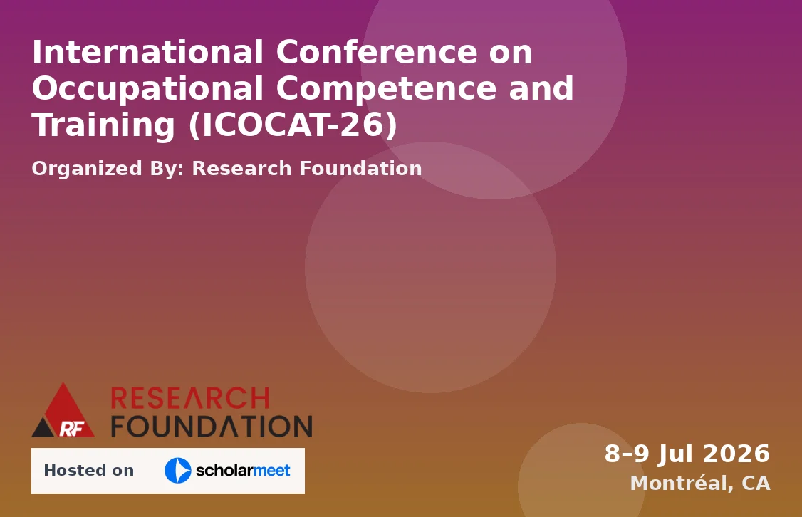 International Conference on Occupational Competence and Training (ICOCAT-26)