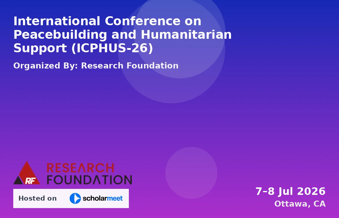 International Conference on Peacebuilding and Humanitarian Support (ICPHUS-26)