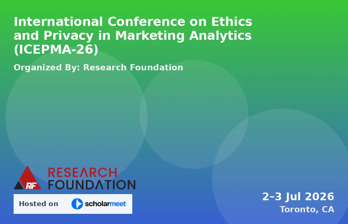 International Conference on Ethics and Privacy in Marketing Analytics (ICEPMA-26)