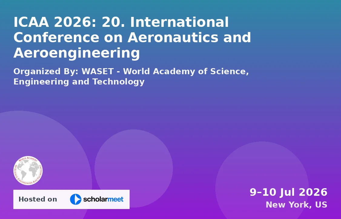 ICAA 2026: 20. International Conference on Aeronautics and Aeroengineering