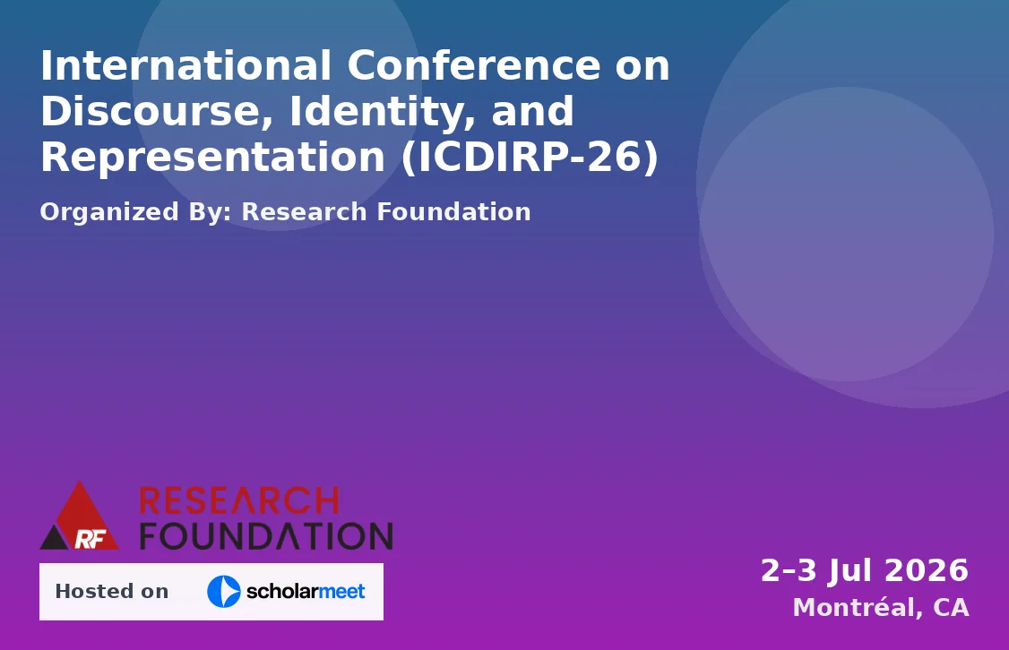 International Conference on Discourse, Identity, and Representation (ICDIRP-26)
