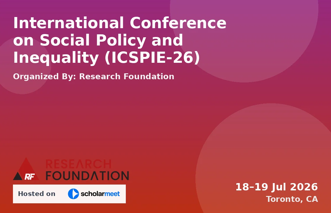 International Conference on Social Policy and Inequality (ICSPIE-26)
