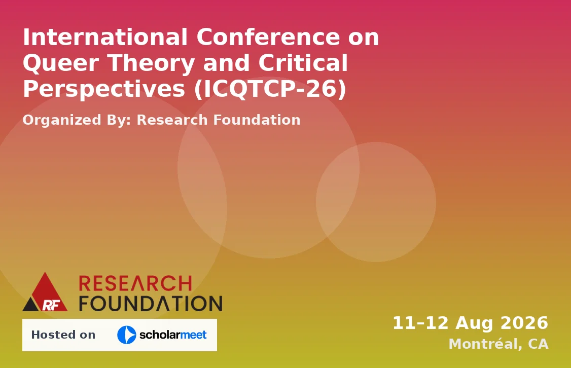 International Conference on Queer Theory and Critical Perspectives (ICQTCP-26)