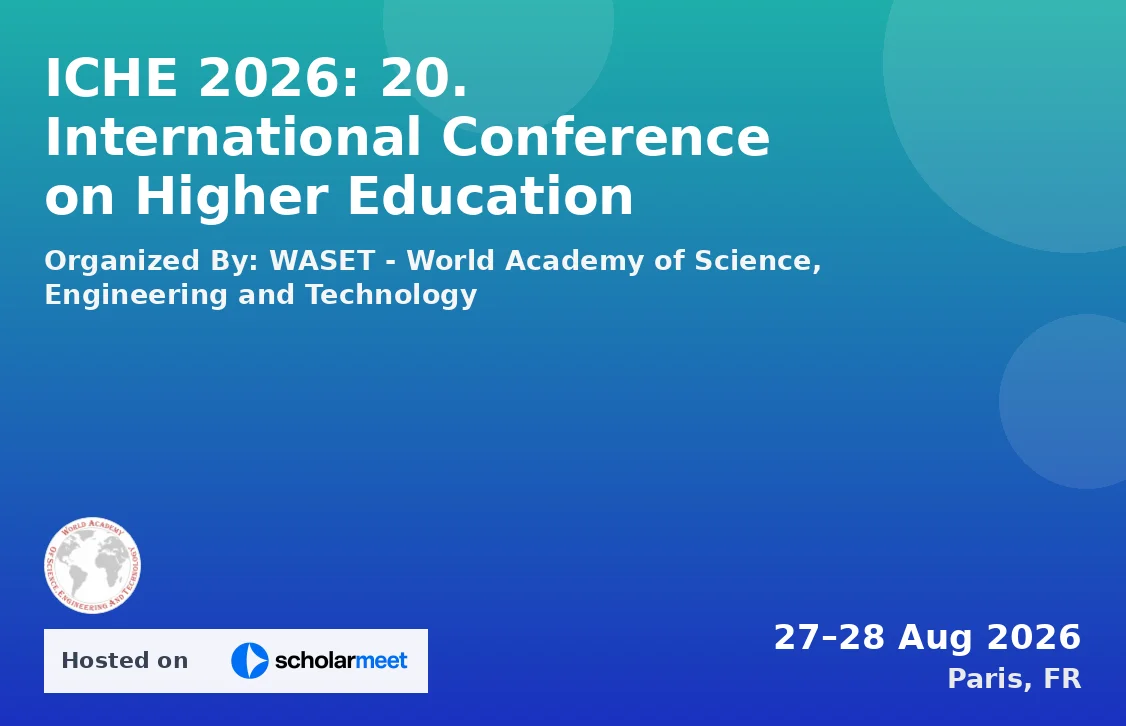 ICHE 2026: 20. International Conference on Higher Education