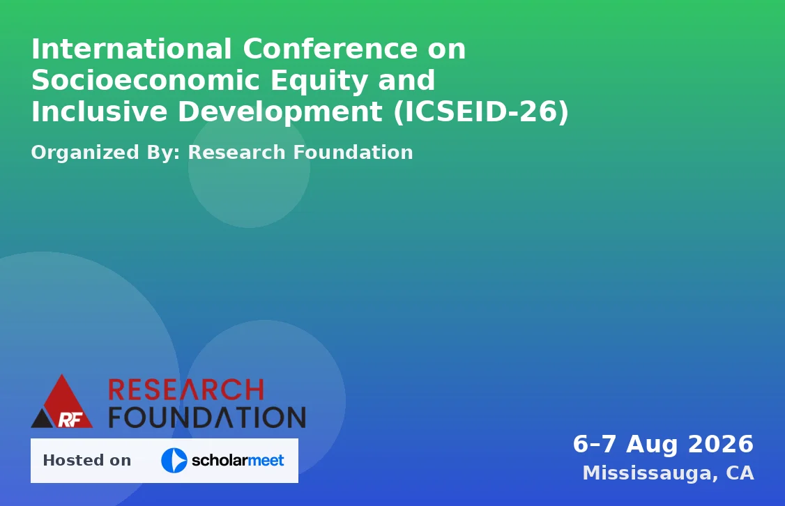 International Conference on Socioeconomic Equity and Inclusive Development (ICSEID-26)
