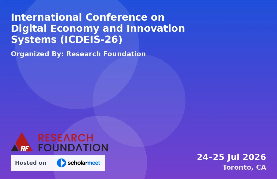 International Conference on Digital Economy and Innovation Systems (ICDEIS-26)