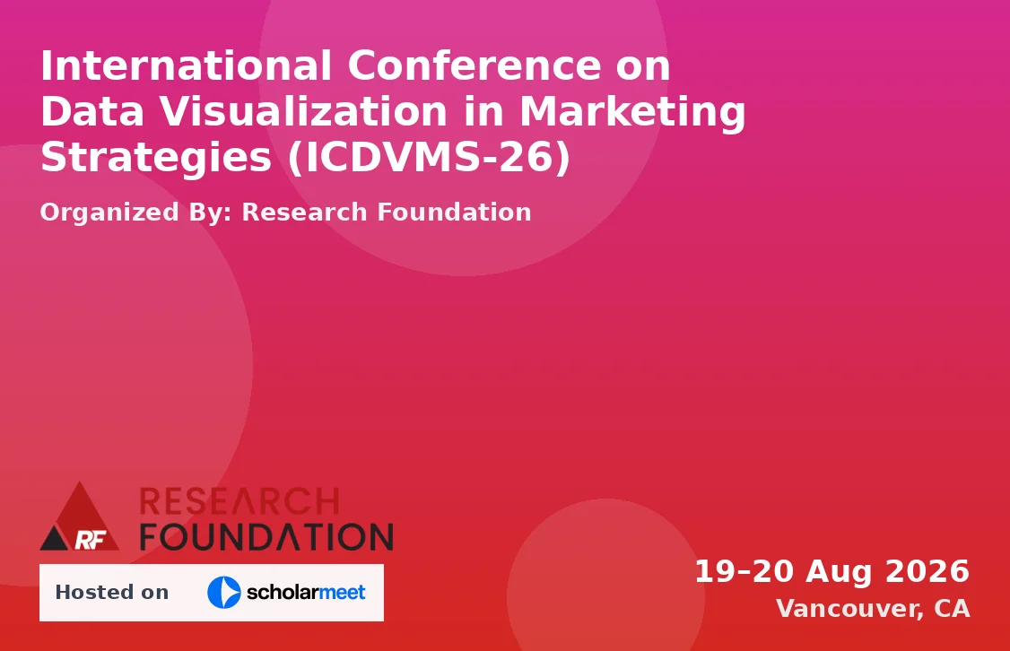 International Conference on Data Visualization in Marketing Strategies (ICDVMS-26)