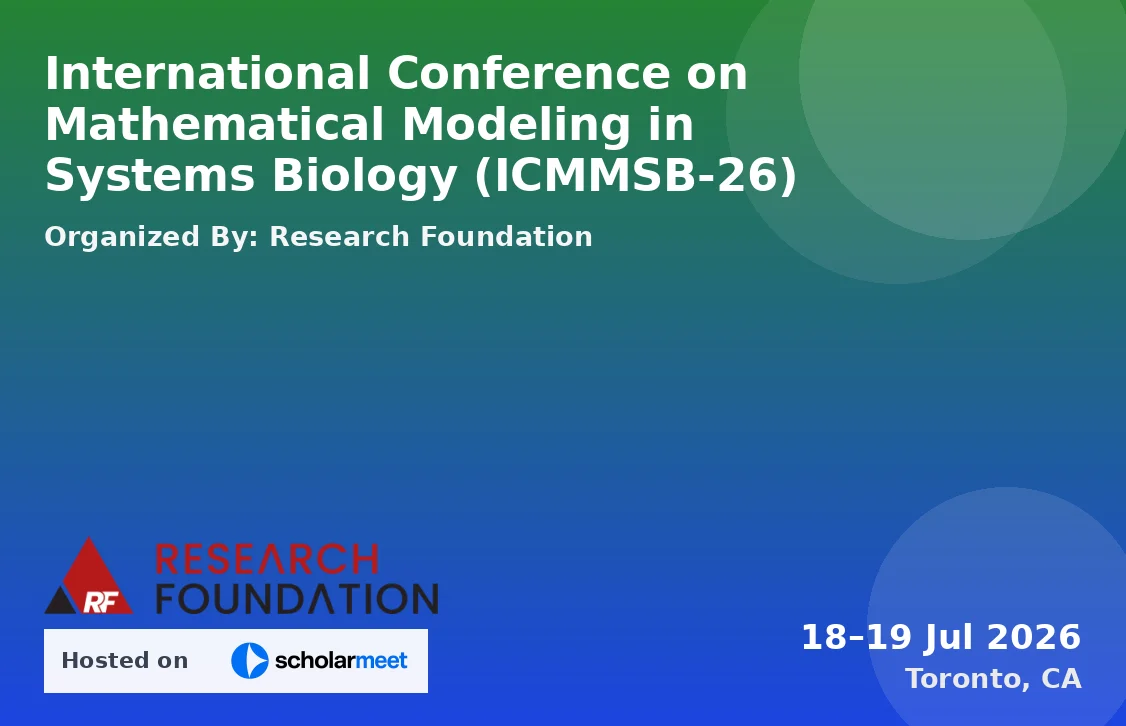 International Conference on Mathematical Modeling in Systems Biology (ICMMSB-26)
