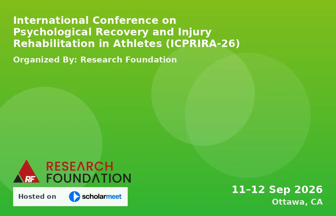 International Conference on Psychological Recovery and Injury Rehabilitation in Athletes (ICPRIRA-26)