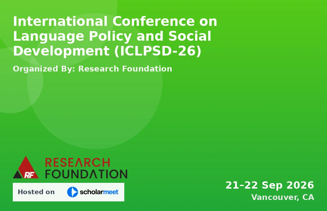 International Conference on Language Policy and Social Development (ICLPSD-26)