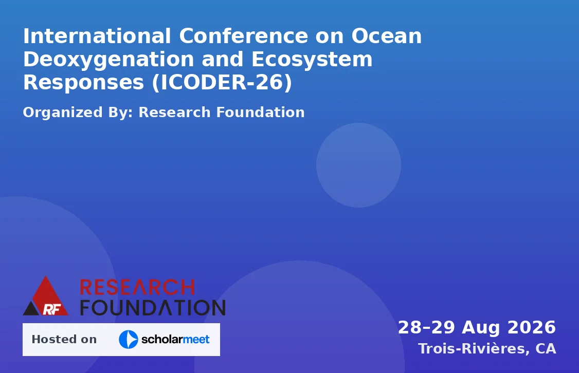 International Conference on Ocean Deoxygenation and Ecosystem Responses (ICODER-26)