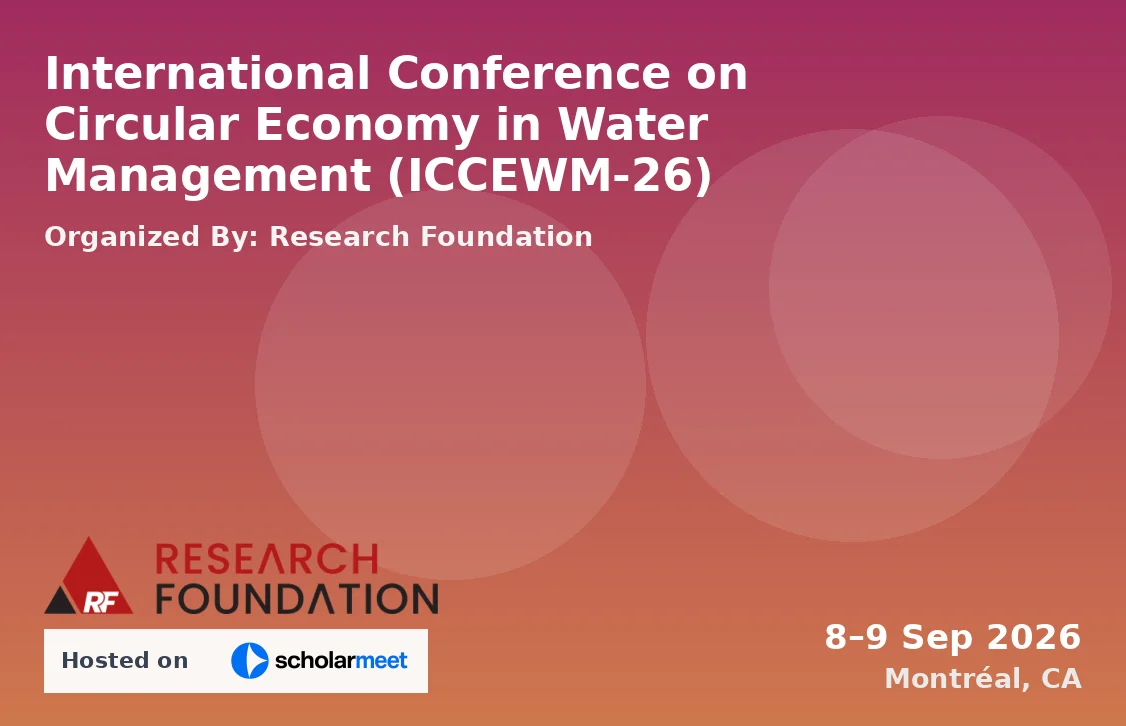 International Conference on Circular Economy in Water Management (ICCEWM-26)