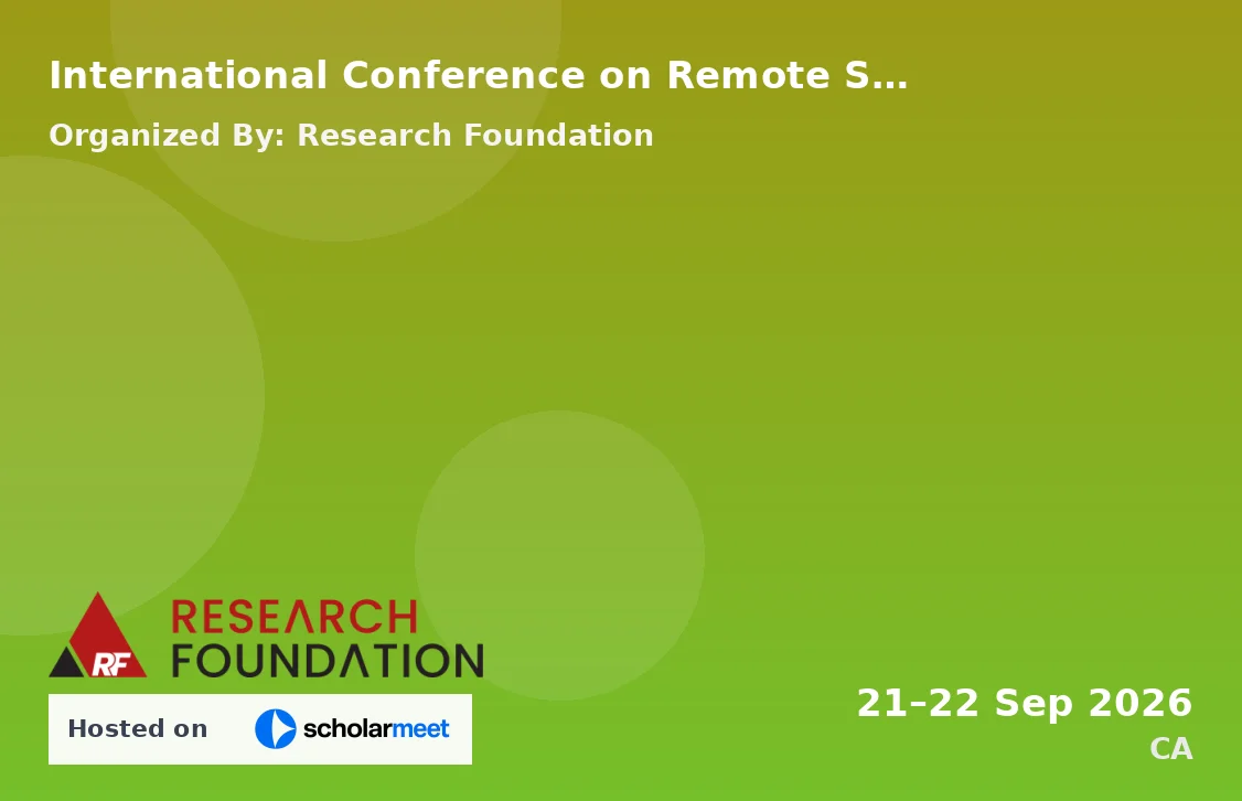 International Conference on Remote Sensing and Image Analytics in Environmental Engineering (ICRSIAEE-26)