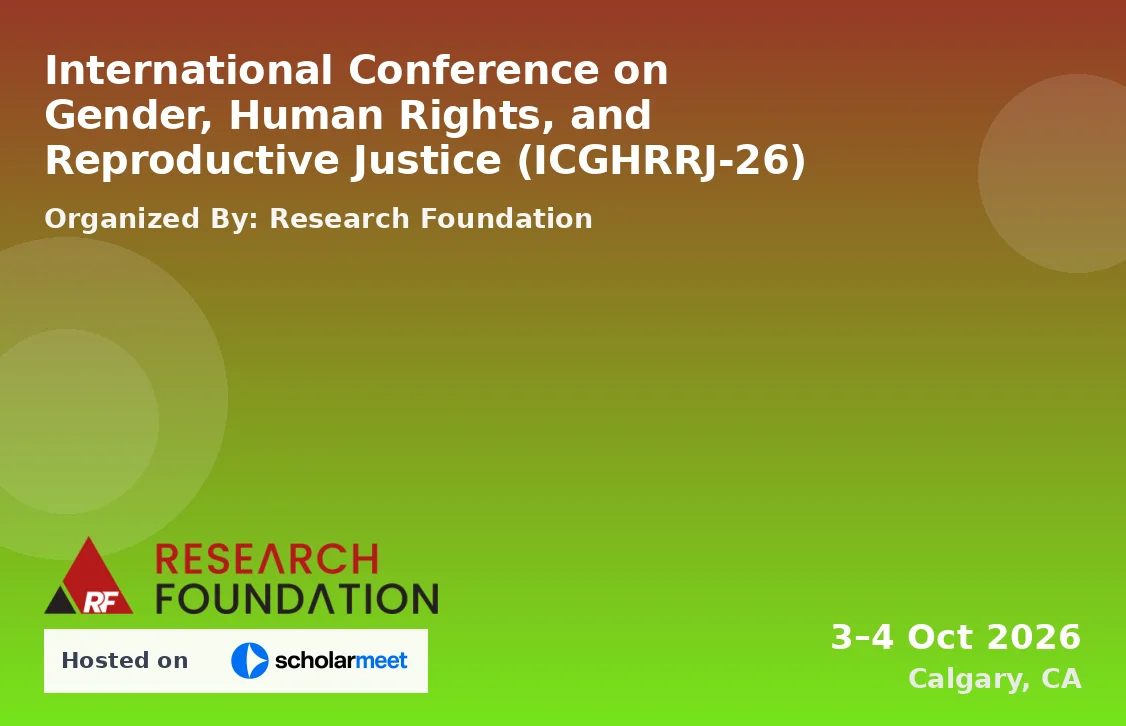 International Conference on Gender, Human Rights, and Reproductive Justice (ICGHRRJ-26)
