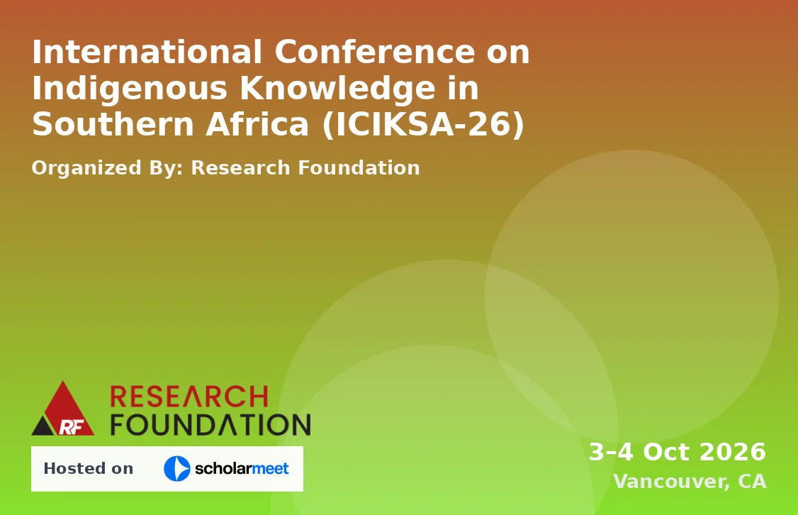 International Conference on Indigenous Knowledge in Southern Africa (ICIKSA-26)