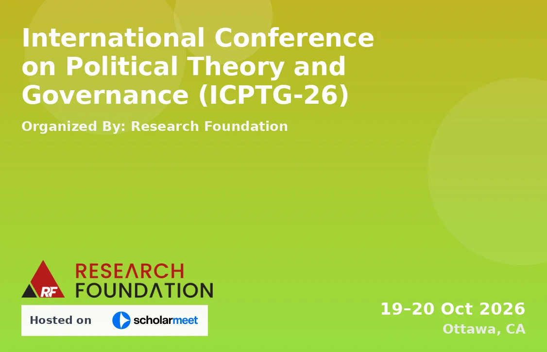 International Conference on Political Theory and Governance (ICPTG-26)