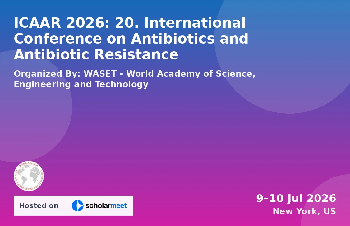 ICAAR 2026: 20. International Conference on Antibiotics and Antibiotic Resistance