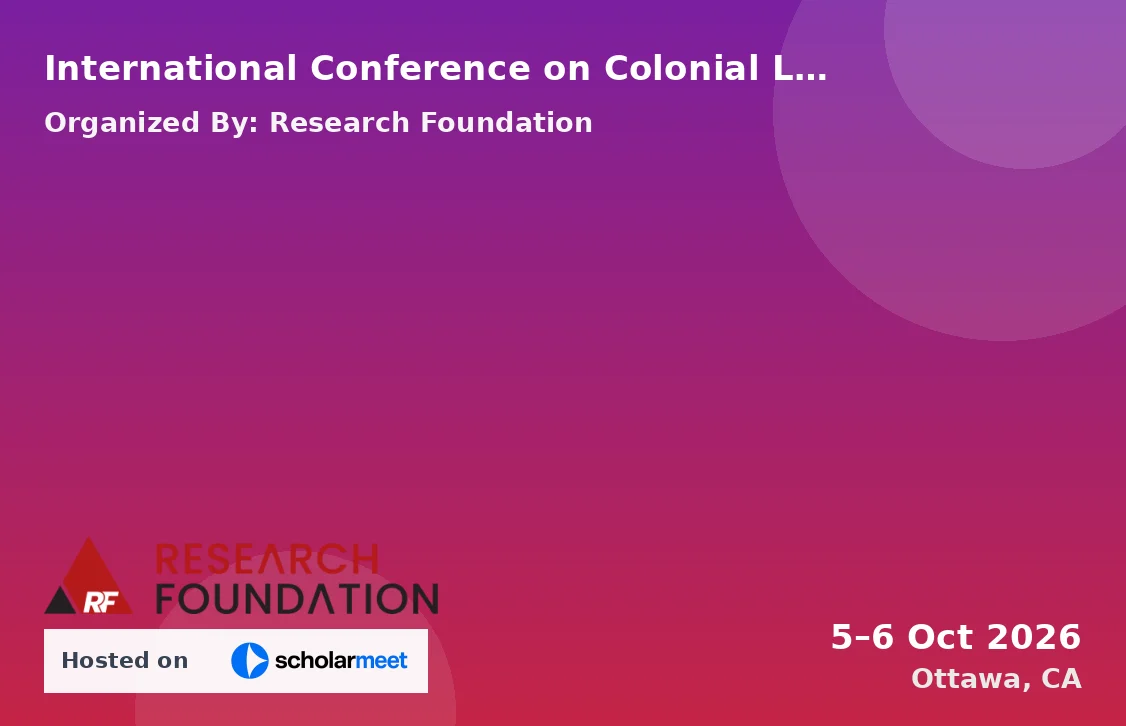 International Conference on Colonial Legacies and Postcolonial Transformation in the Caribbean (ICCLPTC-26)