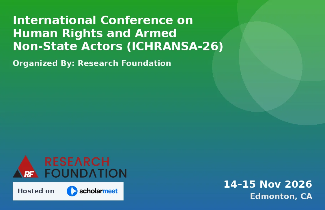 International Conference on Human Rights and Armed Non-State Actors (ICHRANSA-26)