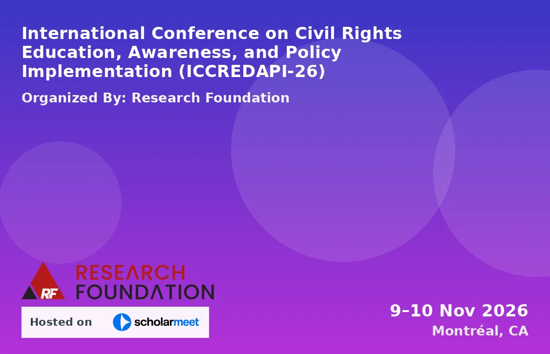 International Conference on Civil Rights Education, Awareness, and Policy Implementation (ICCREDAPI-26)