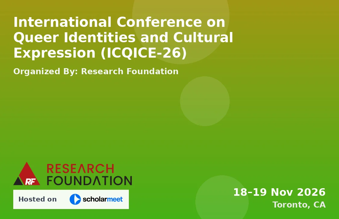 International Conference on Queer Identities and Cultural Expression (ICQICE-26)