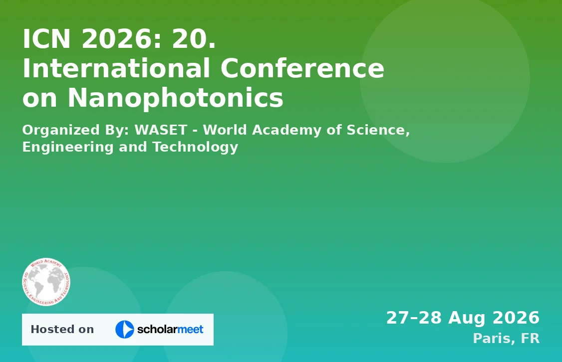 ICN 2026: 20. International Conference on Nanophotonics