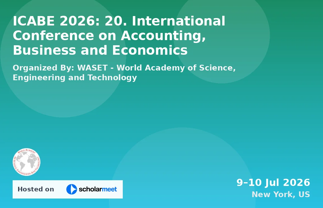 ICABE 2026: 20. International Conference on Accounting, Business and Economics