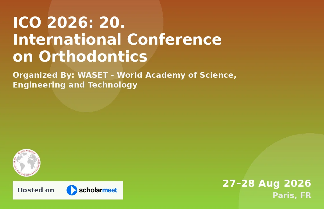 ICO 2026: 20. International Conference on Orthodontics