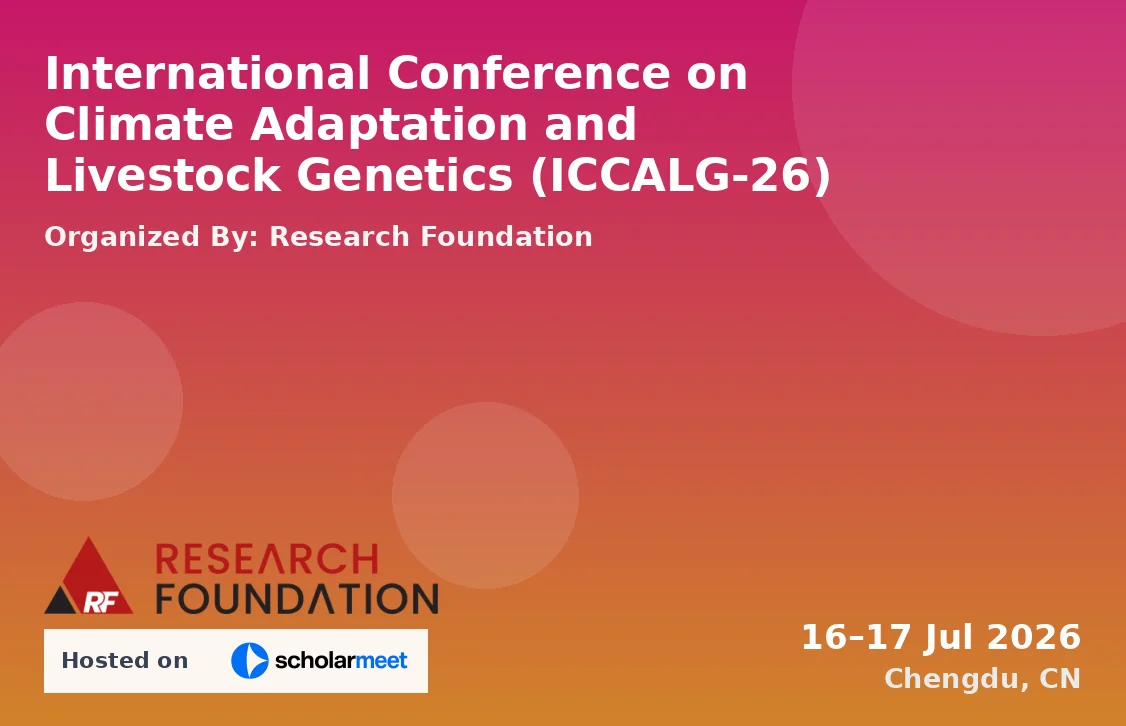International Conference on Climate Adaptation and Livestock Genetics (ICCALG-26)