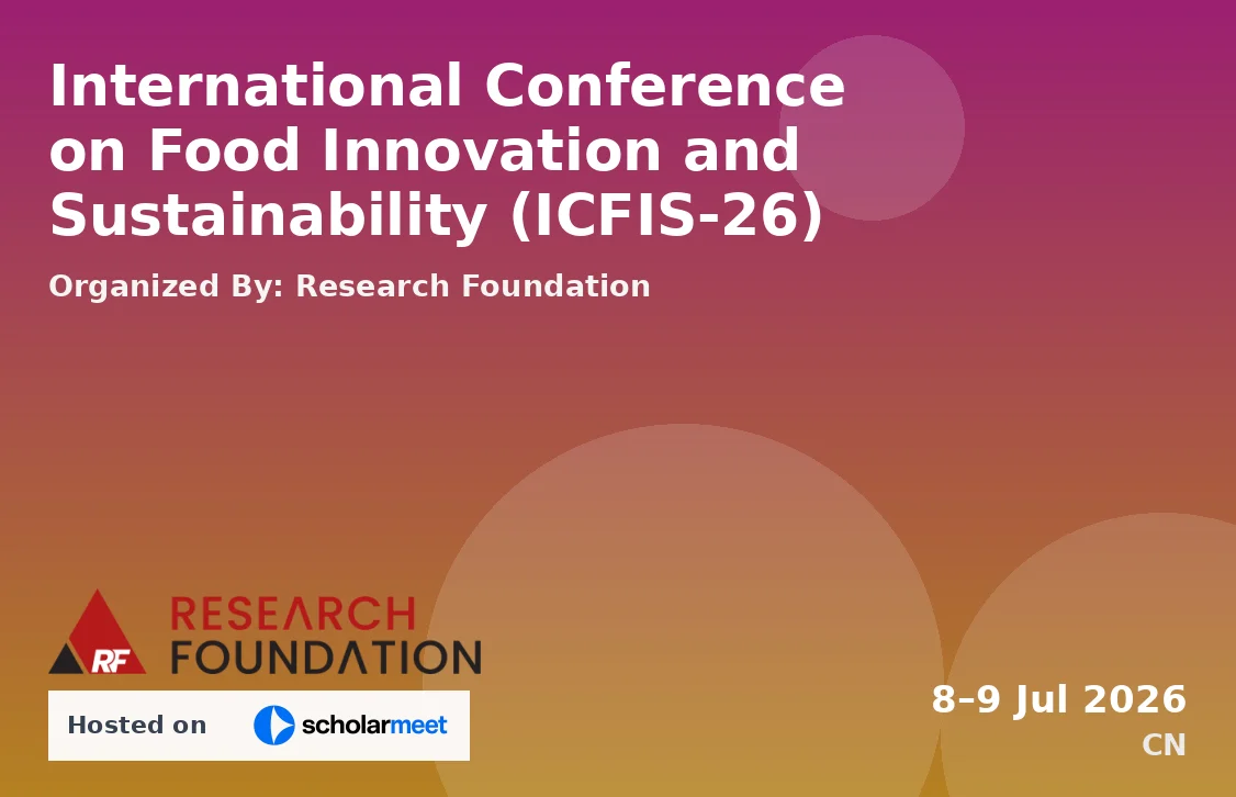 International Conference on Food Innovation and Sustainability (ICFIS-26)