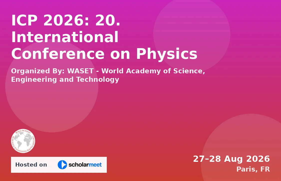 ICP 2026: 20. International Conference on Physics