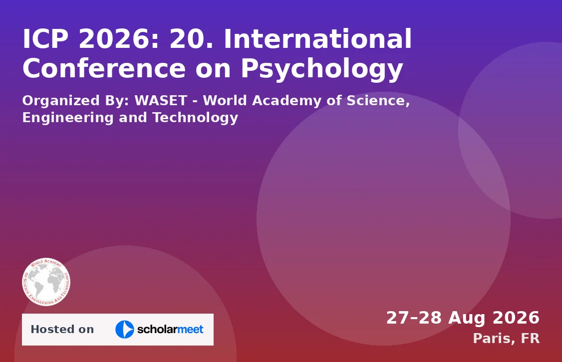 ICP 2026: 20. International Conference on Psychology