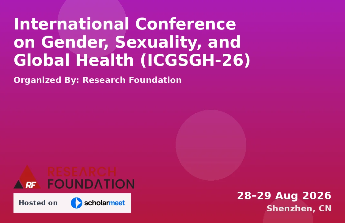 International Conference on Gender, Sexuality, and Global Health (ICGSGH-26)