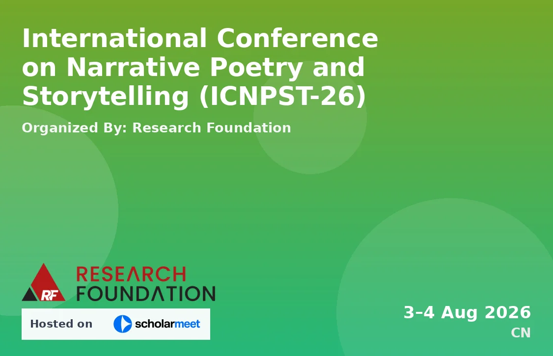 International Conference on Narrative Poetry and Storytelling (ICNPST-26)