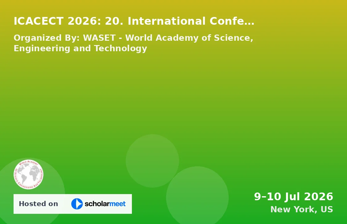 ICACECT 2026: 20. International Conference on Advanced Civil Engineering and Construction Technologies