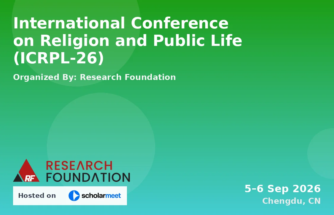 International Conference on Religion and Public Life (ICRPL-26)