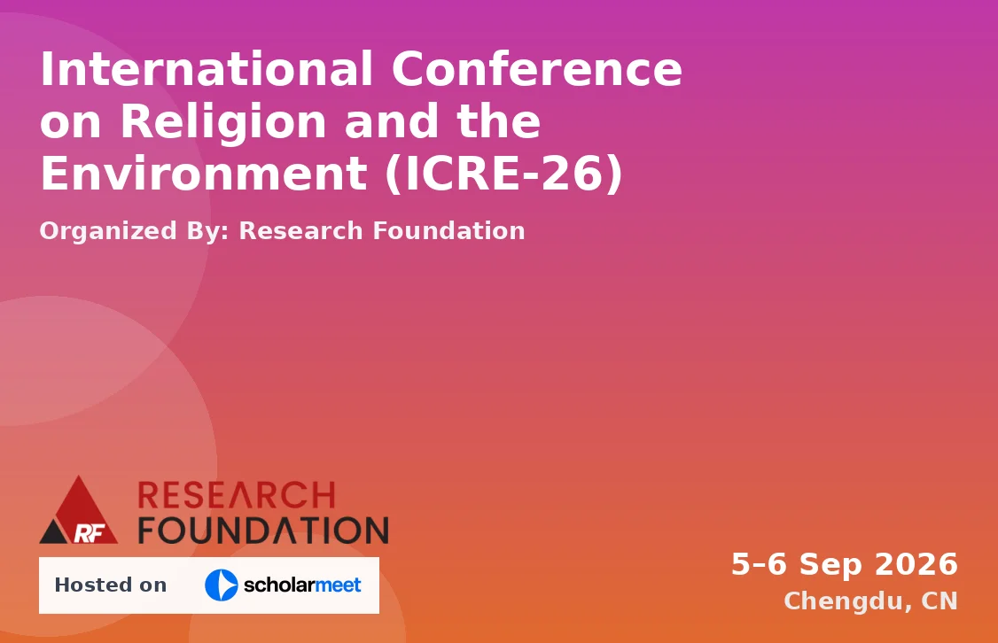 International Conference on Religion and the Environment (ICRE-26)