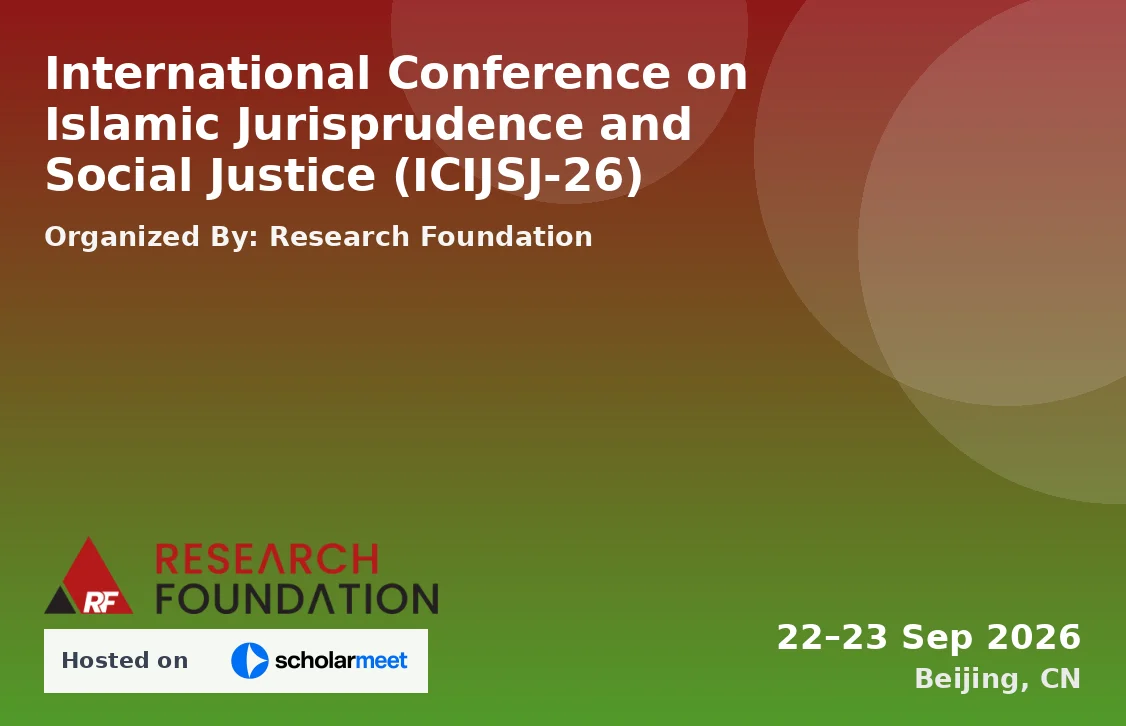 International Conference on Islamic Jurisprudence and Social Justice (ICIJSJ-26)