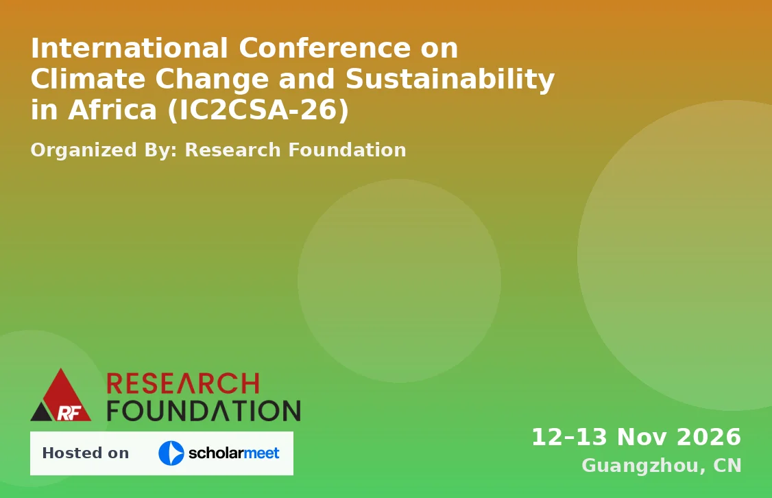 International Conference on Climate Change and Sustainability in Africa (IC2CSA-26)