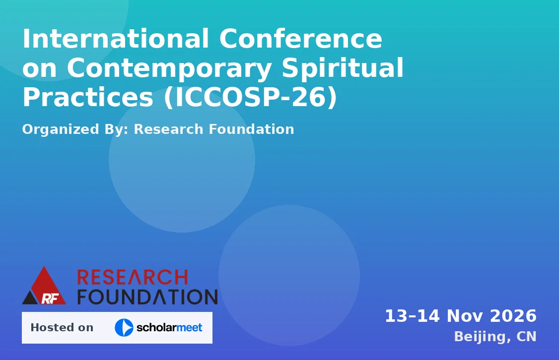International Conference on Contemporary Spiritual Practices (ICCOSP-26)