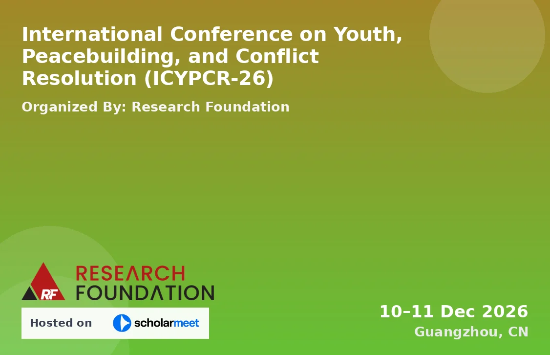 International Conference on Youth, Peacebuilding, and Conflict Resolution (ICYPCR-26)