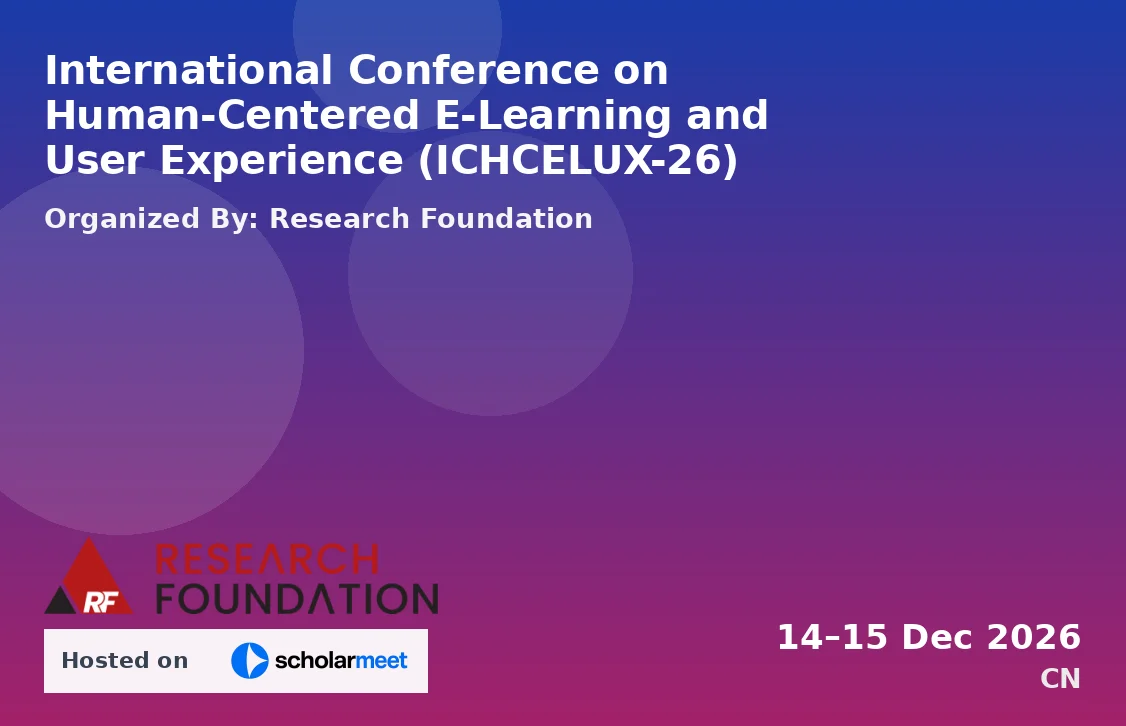 International Conference on Human-Centered E-Learning and User Experience (ICHCELUX-26)