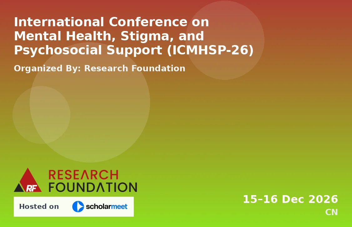 International Conference on Mental Health, Stigma, and Psychosocial Support (ICMHSP-26)