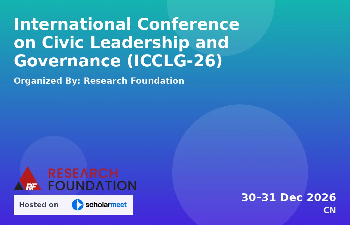 International Conference on Civic Leadership and Governance (ICCLG-26)