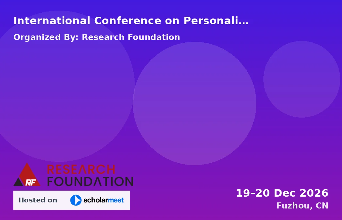 International Conference on Personalized Exercise Prescription for Chronic Disease Outcomes (ICPEPCDO-26)