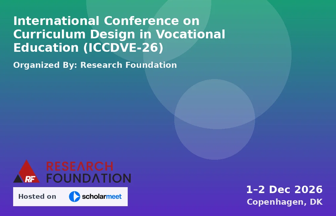 International Conference on Curriculum Design in Vocational Education (ICCDVE-26)