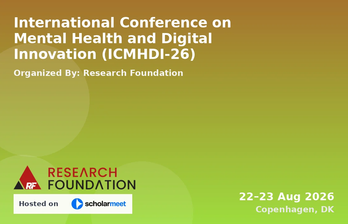 International Conference on Mental Health and Digital Innovation (ICMHDI-26)