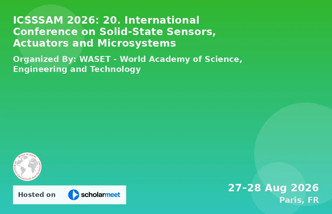 ICSSSAM 2026: 20. International Conference on Solid-State Sensors, Actuators and Microsystems