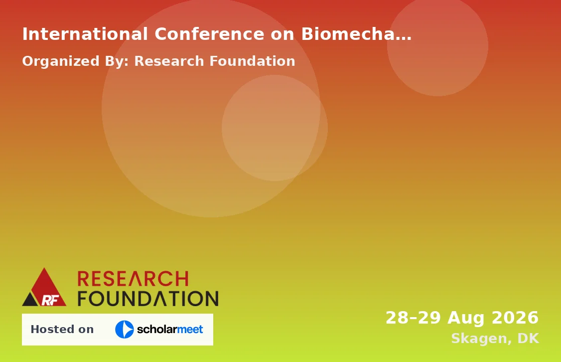 International Conference on Biomechanical Modeling and Simulation for Performance Enhancement (ICBMSE-26)
